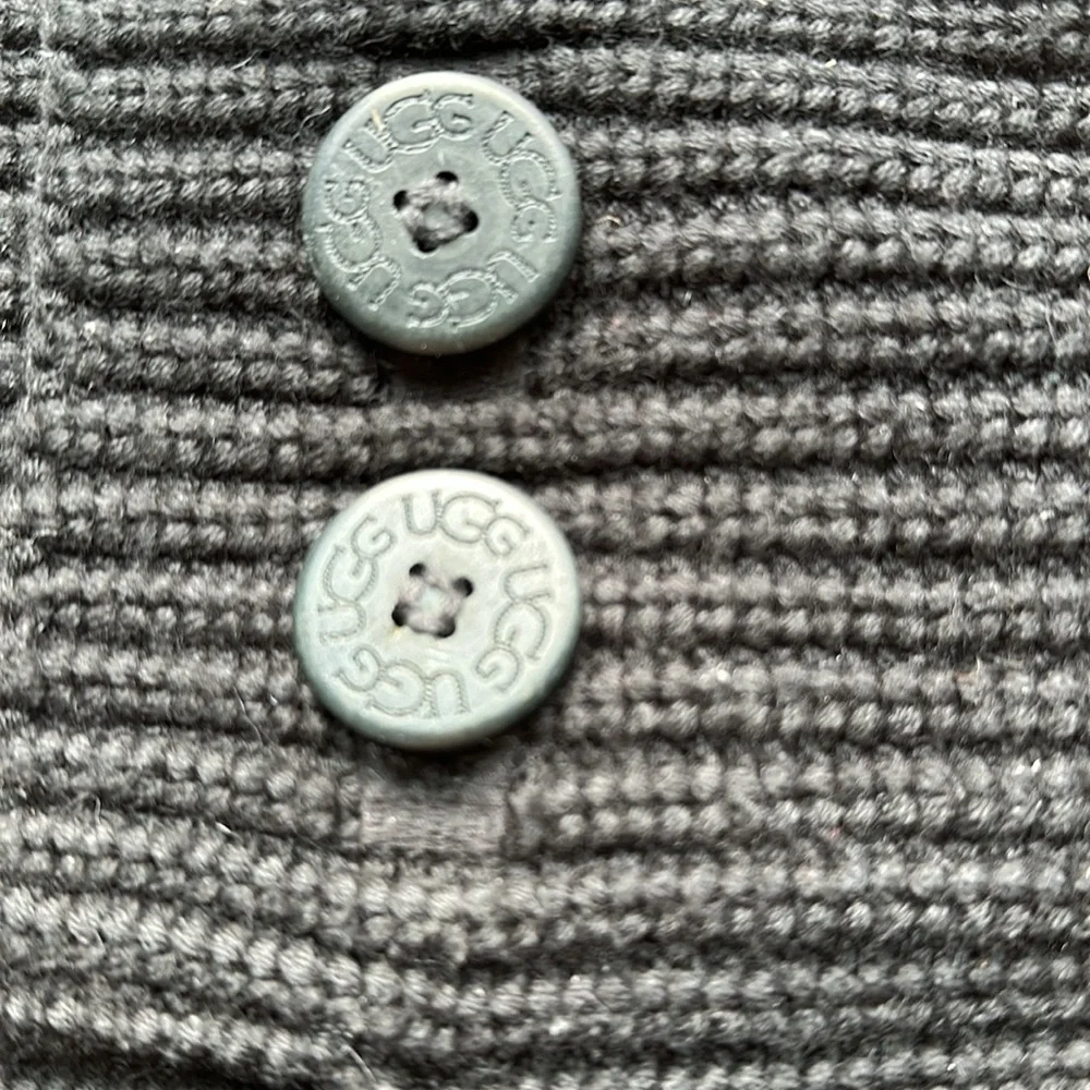UGG Black Classic Cardy Knit Boots, size 8 S/N 5819
